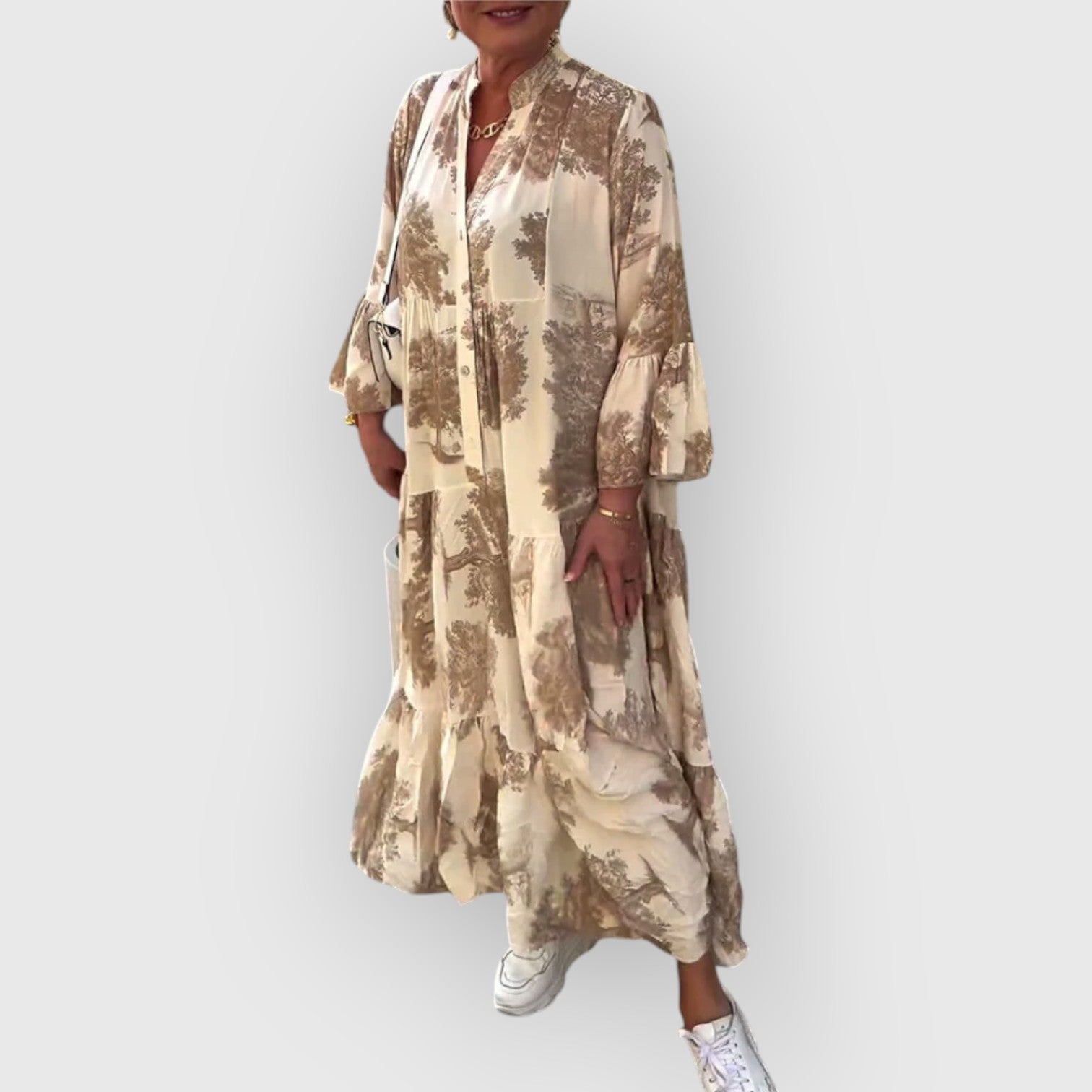 Isabella – Kjole med vintageprint