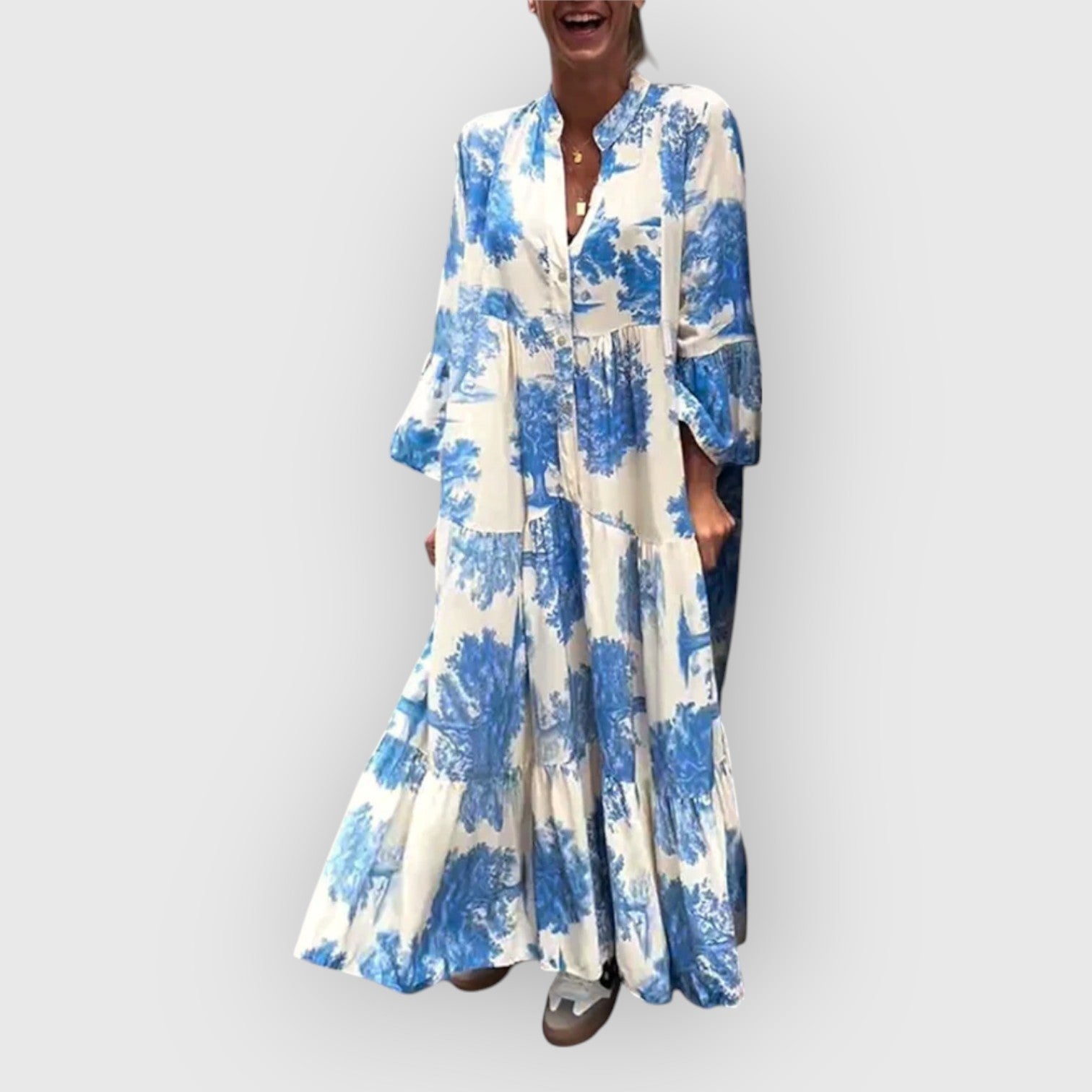 Isabella – Kjole med vintageprint