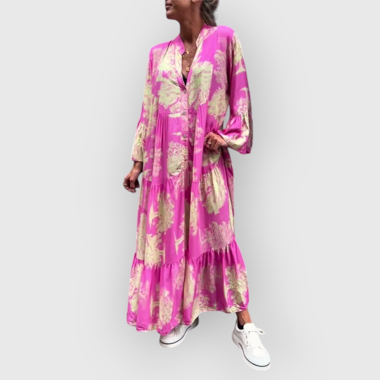 Isabella – Kjole med vintageprint