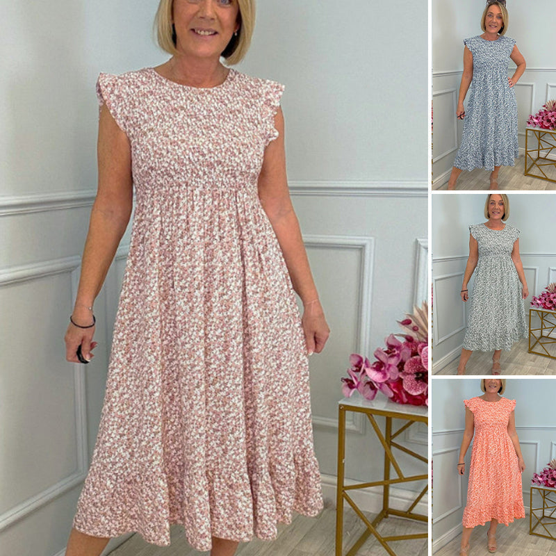 Soline - Blomstrete Maxikjole